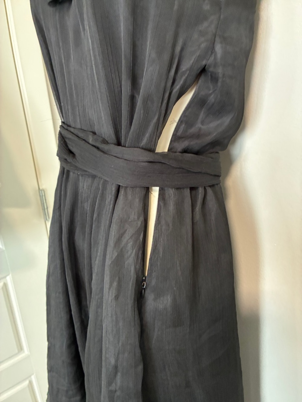 Better Be Black Ruffle Halter Dress - Picture 7 of 15